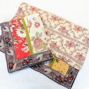 Shabby Chic Pillow Shams Fits Queen/King